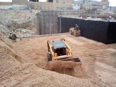 آب بندی پروژه مجموعه تجاری اقامتی هانيه